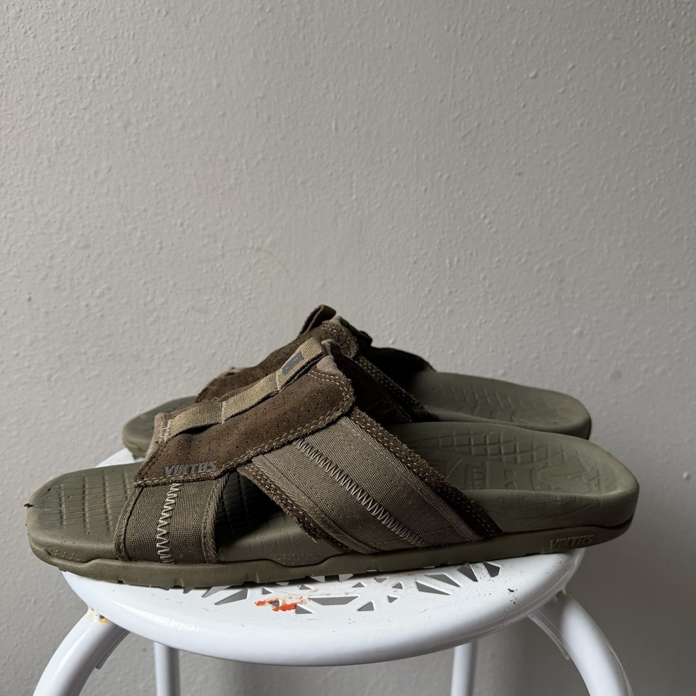 VIKTOS Men's Lightweight Casual Ruck Recovery MC Slide Sandals Olive Green Sz 12